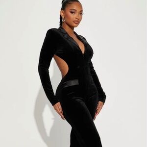 Velvet jumpsuit